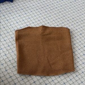 Alice + Olivia Tan sparkly Tube Top